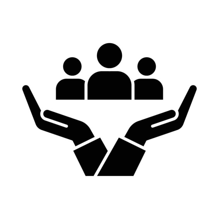 Inclusion social equity icon. Simple solid style. Help, support, gender ...